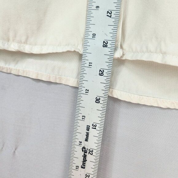 Pulp Button Up Womens Shirt Size S Long Sleeve Ivory Beige Junlon Nylon Collared - Picture 4 of 7